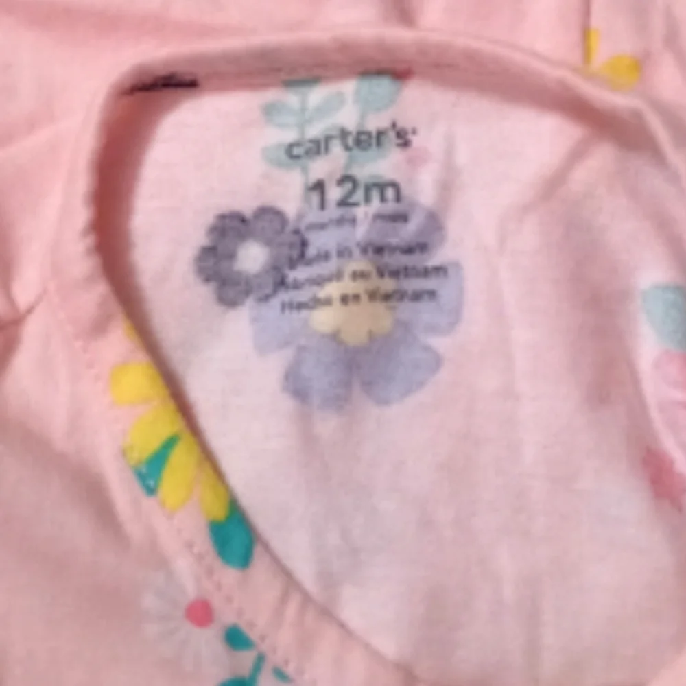 Carter's Floral Jumpsuit Sz 12 Months